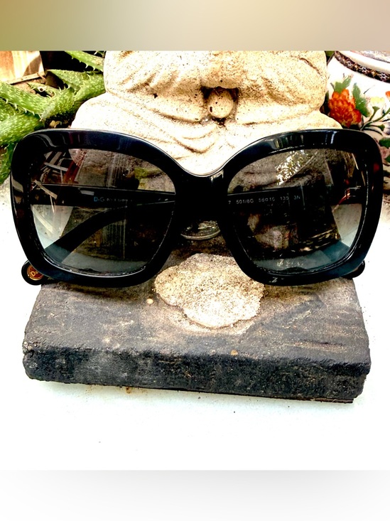 D&G Black Square Oversized Sunglasses with Gradient Lenses main image 5